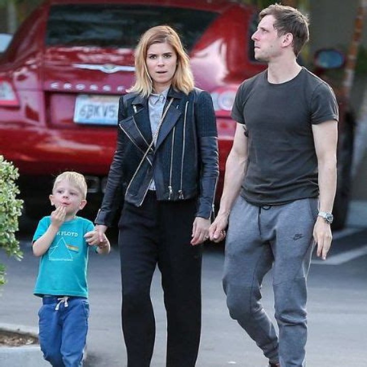 Jack Matfin Bell and his parents were photographed on their walk.