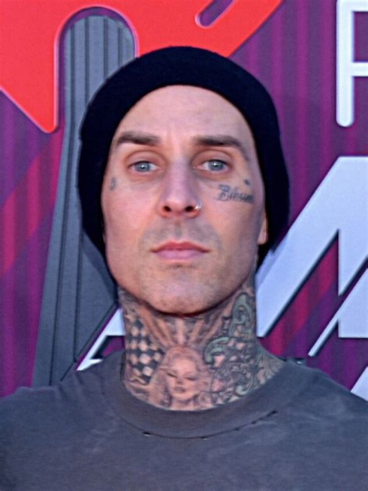 Travis Barker is a famous Blink-182 drummer.
