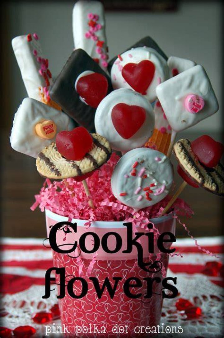 Valentine Cookie Bouquet